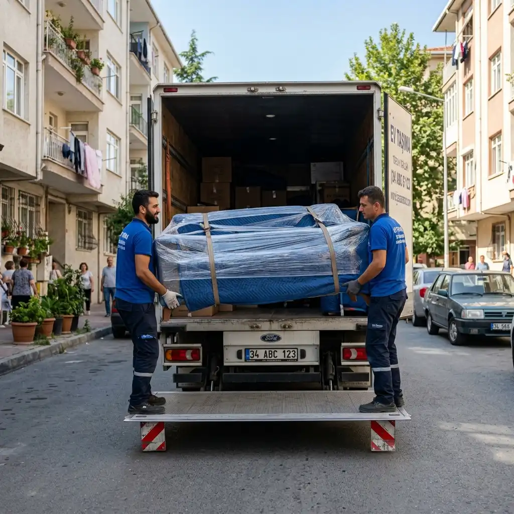 Buca Evden Eve Nakliyat - Eşya yükleme çalışması